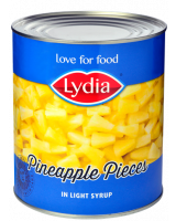 Ananasstukken in syroop
